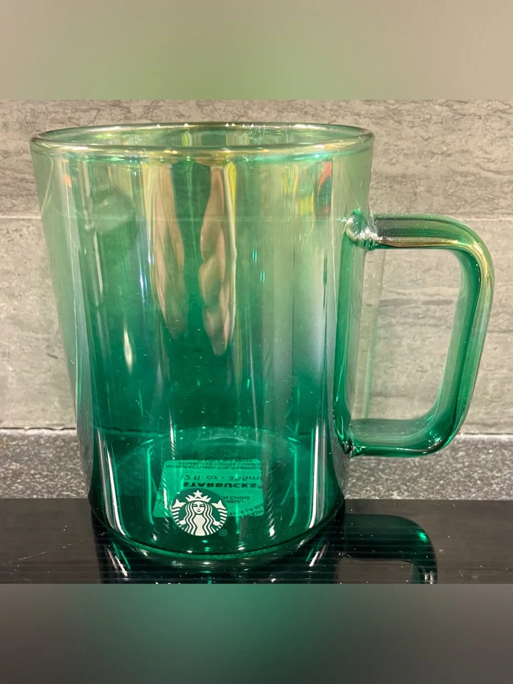 Starbucks Green Glass Coffee Mug